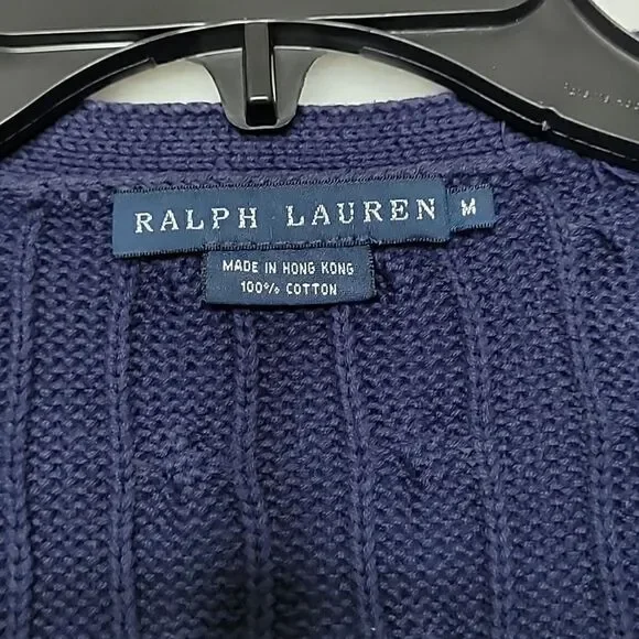 Vintage Ralph Lauren Button Down Cardigan Size Medium - Picture 7 of 10